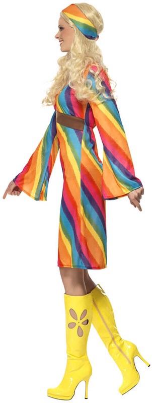 Hippie Jurkje Rainbow voor dames (zijkant)