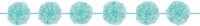 Guirlande Fluffy Turquoise - 3,65m