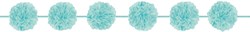 Guirlande Fluffy Turquoise - 3,65m