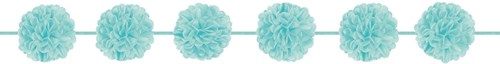 Guirlande Fluffy Turquoise - 3,65m