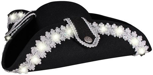 Driesteek Zwart-Zilver met Witte LED-verlichting 