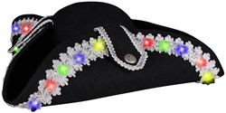 Driesteek Zwart-Zilver met Multi LED-verlichting