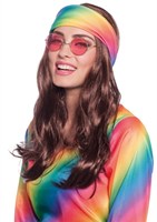 Hippie Pruik Bruin met Hoofdband
