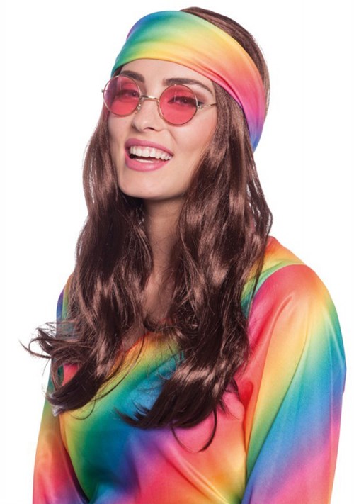 Hippie Pruik Bruin met Hoofdband