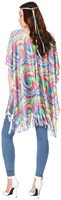 Hippie Poncho Seventies Tie-Dye (achterkant)