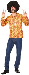 Disco Blouse Groovy Flowers voor heren