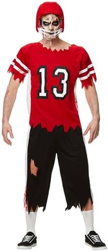 Zombie Halloweenkostuum American Football Player