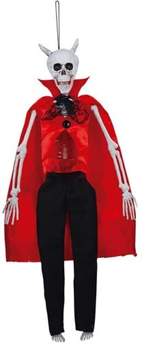 Halloween Hangdeco Bruidegom Skelet Duivel - 40cm