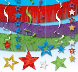 Decoratie Kit met Sterren Multi (28st)