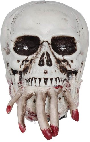 Doodshoofd met Beweging, Geluid en Licht - 24cm