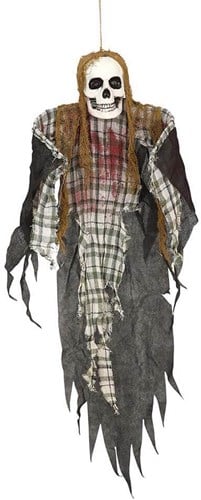 Halloween Hangdecoratie Skelet Geruit - 120cm