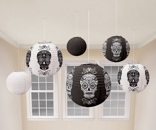 Lampionnen Day Of The Dead (6st)