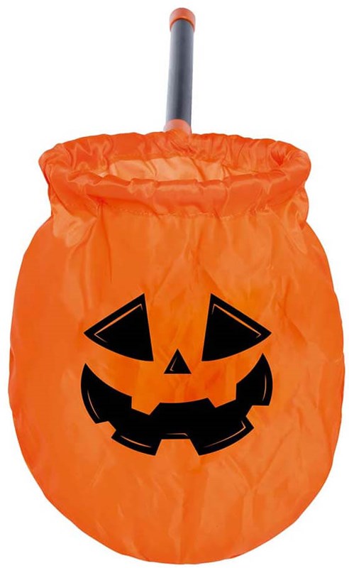Trick or Treat Zakje Met Stok Pompoen
