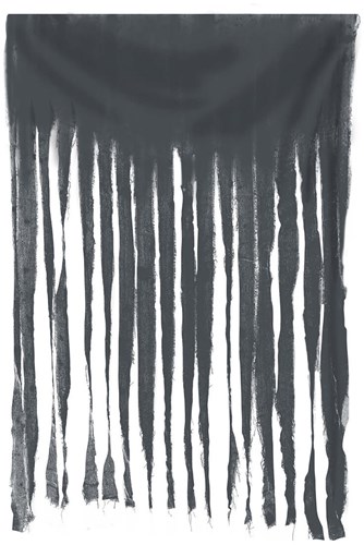 Halloween Deurgordijn Grijs - 100x200cm