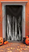 Halloween Deurgordijn Zwart - 100x200cm (voorbeeld)