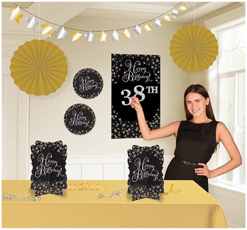 Decoratie Kit Sparkling Celebrations Silver & Gold - 28dlg