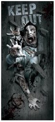 Halloween Deurdecoratie Zombie Attack Polyester (78x180cm)