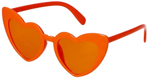 Hartjes Bril Oranje