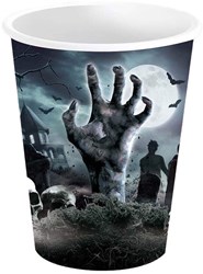Halloween Bekers Graveyard 240ml - 6st