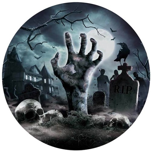 Halloween Borden Graveyard 23cm - 6st