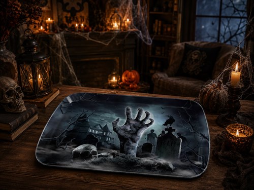 Halloween Dienblad Graveyard - 39x24cm