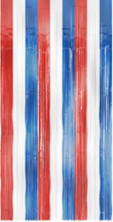 Deurgordijn Folie 2x1mtr Rood-Wit-Blauw