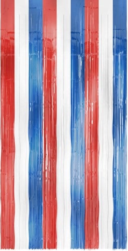 Deurgordijn Folie 2x1mtr Rood-Wit-Blauw
