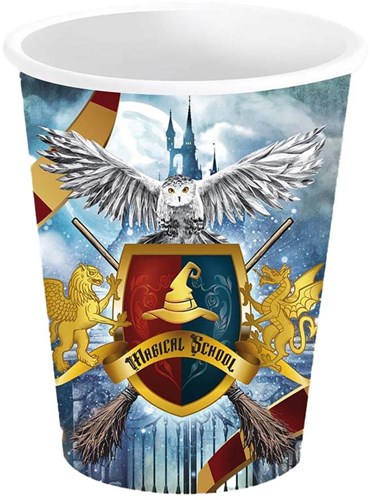 Harry Potter Bekers Zweinstein 240ml - 6st