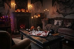 Halloween Dienblad Bloody Hands - 39x24cm