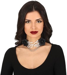 Halloween Choker Skelethanden