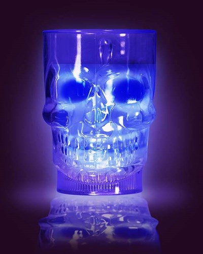 Halloween Beker Skull met Licht (700ml)