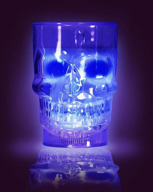 Halloween Beker Skull met Licht (700ml)