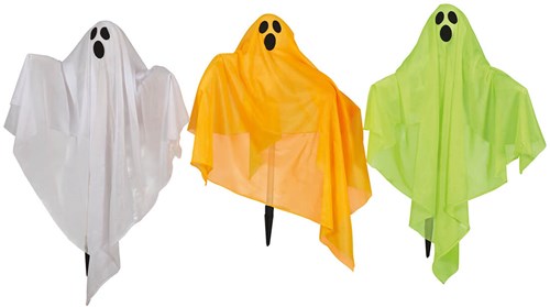 Halloween Decoratie Spookjes met Pin 3st - 90x70cm