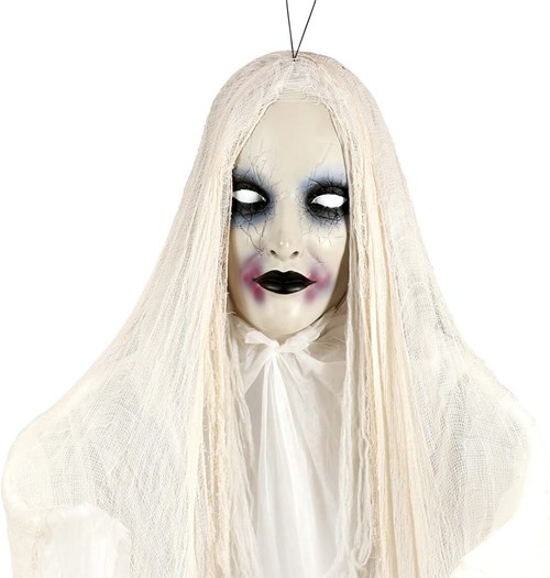 Halloween Hangdeco Ghost - 360cm (details hoofd)