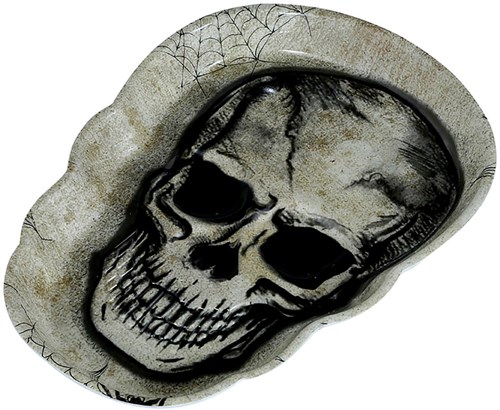 Halloween Schaaltje Skull - 25x18cm