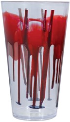 Halloween Glas met Bloed - 15cm