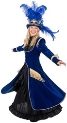 Carnavalsjas Dames Amelie Blauw