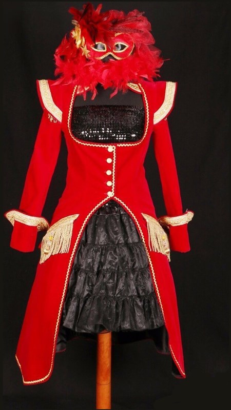 Carnavalsjas Dames Amelie Rood