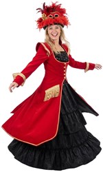 Carnavalsjas Dames Amelie Rood