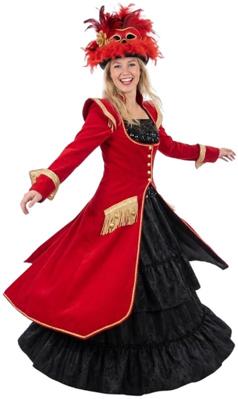 Carnavalsjas Dames Amelie Rood