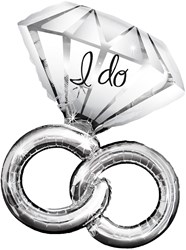 Folieballon Wedding Rings (76cm)