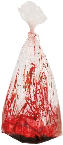 Halloween Bloederige Zak met Touw