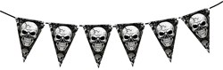 Halloween Vlaggenlijn Skull - 3m