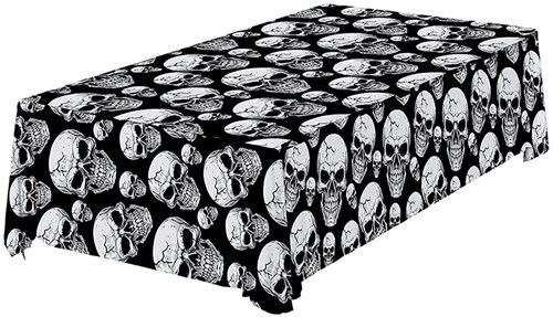Halloween Tafelkleed Skull Plastic - 137x274cm
