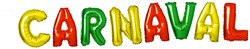 Folieballon Slinger Carnaval (36x220cm)