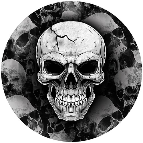 Halloween Borden Skull 23cm - 6st