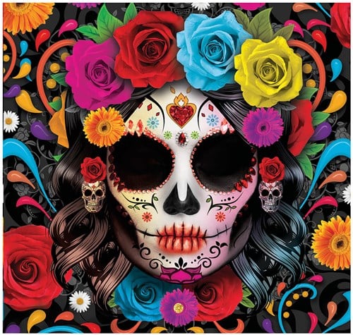 Halloween Servetten Day of the Dead 33x33cm - 12st