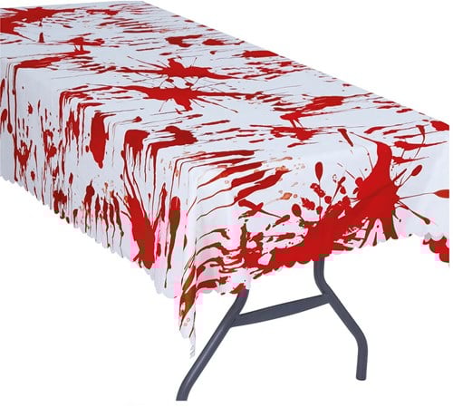 Halloween Tafelkleed Bloed - 134x177cm