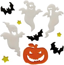 Halloween Gel Raamstickers Spoken - 20x20cm