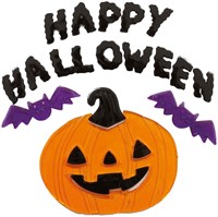 Halloween Gel Raamstickers Happy Halloween - 20x25cm (product)